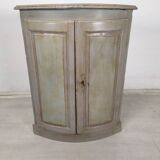 Rustic patinated corner cupboard