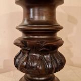 Small mahogany column table