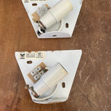 Pair of Vianne opaline wall lights