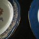 Set of 4 blue l'amandinoise Prestige plates