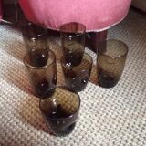 Series of 5 vintage glasses