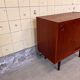 Vintage Danish cabinet with sliding doors