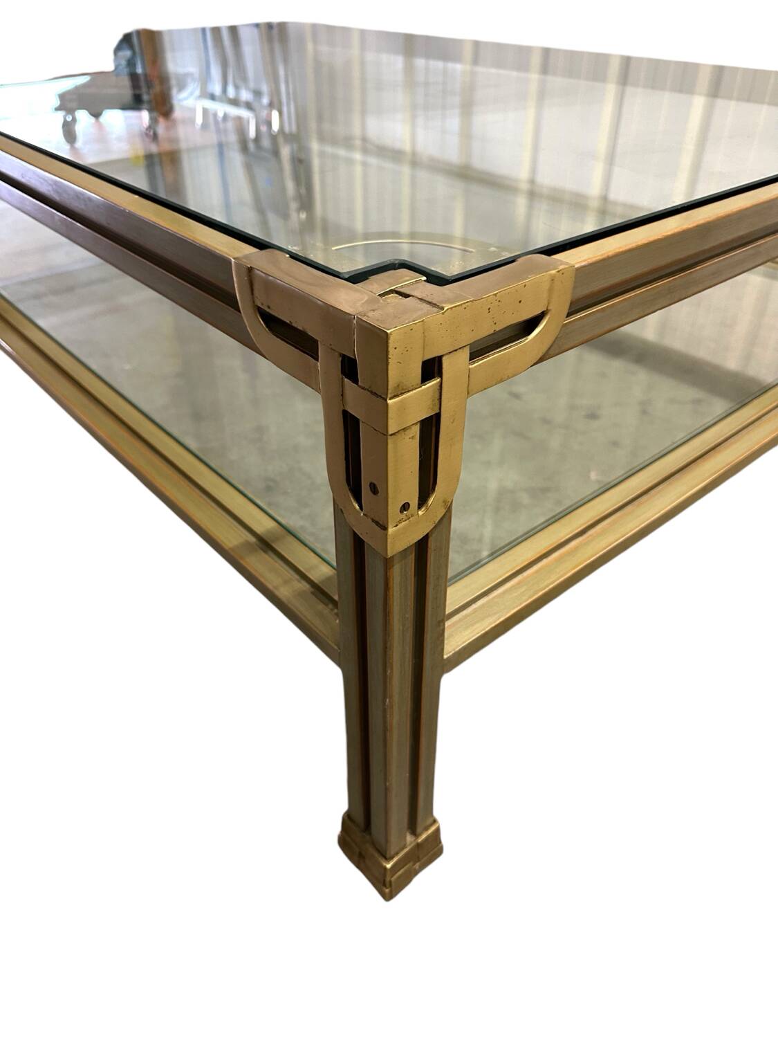 Large vintage coffee table maison valenti