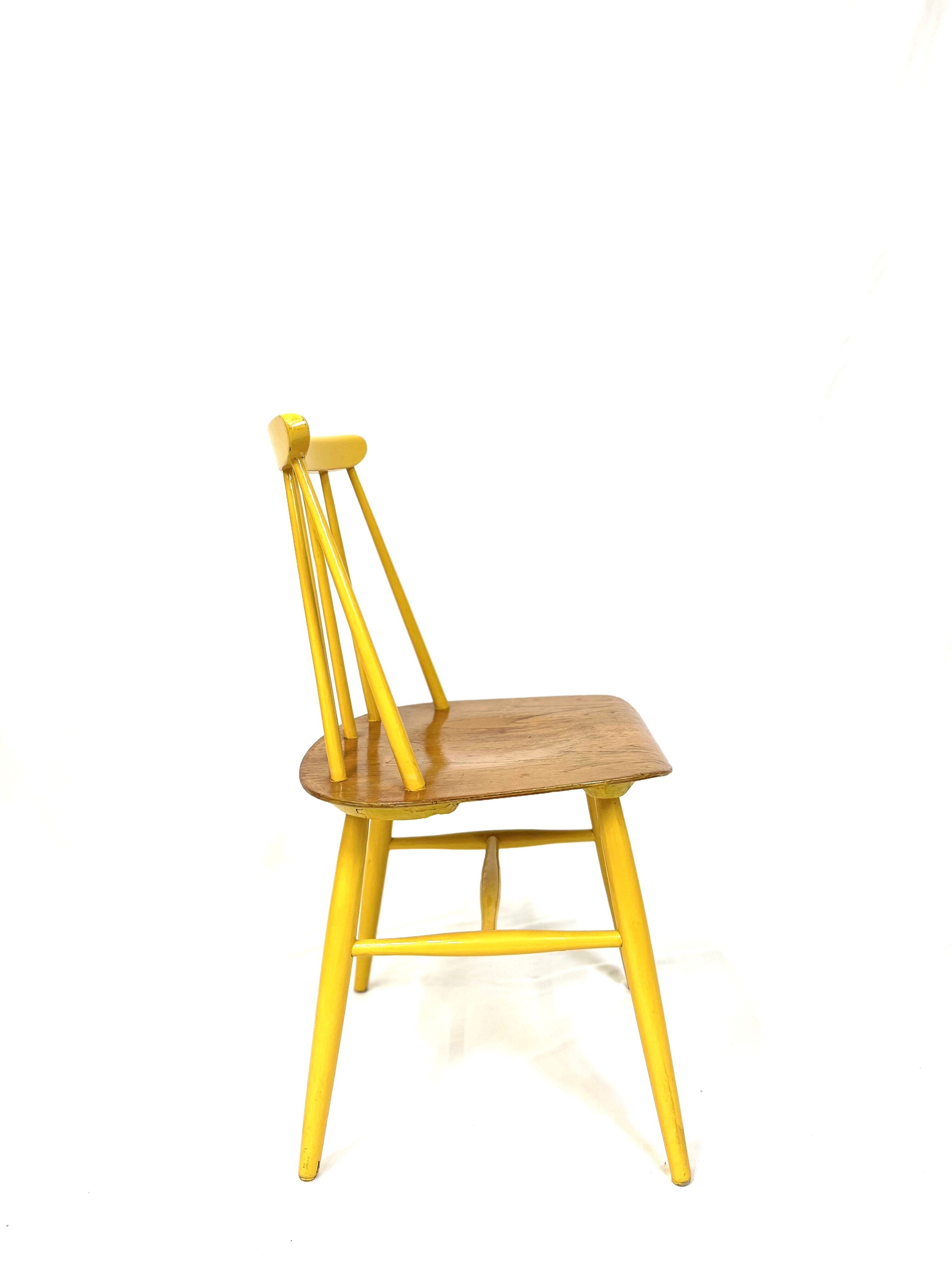 Set of 4 "Fanett" chairs Ilmari Tapiovaara Sweden 1960