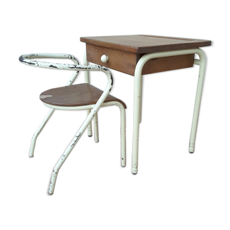 Desk and child chair by Jacques Hitier