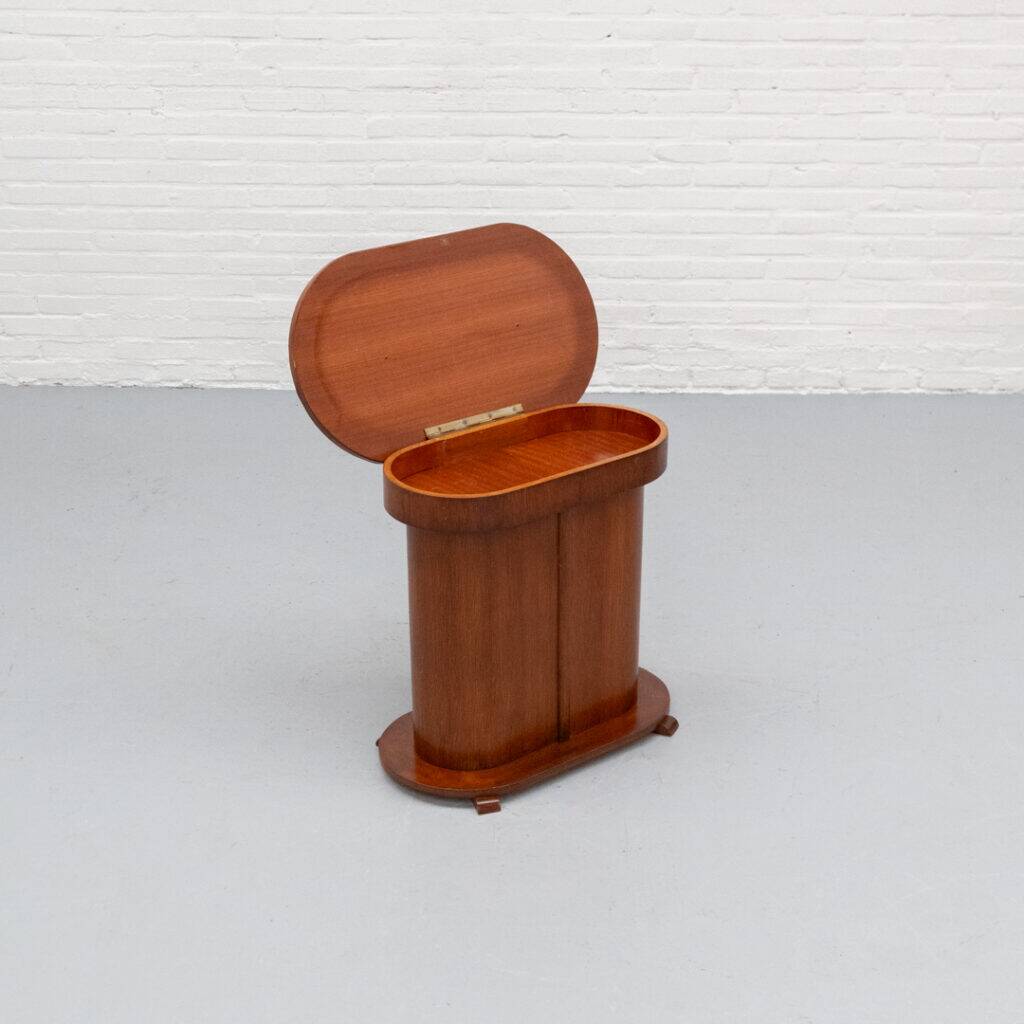 Dutch Art Deco Hinged Top Sidetable