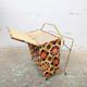 Porte-revues vintage flower power