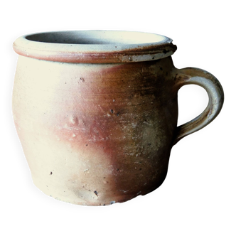 Confit pot. huge, french antique stoneware pot.