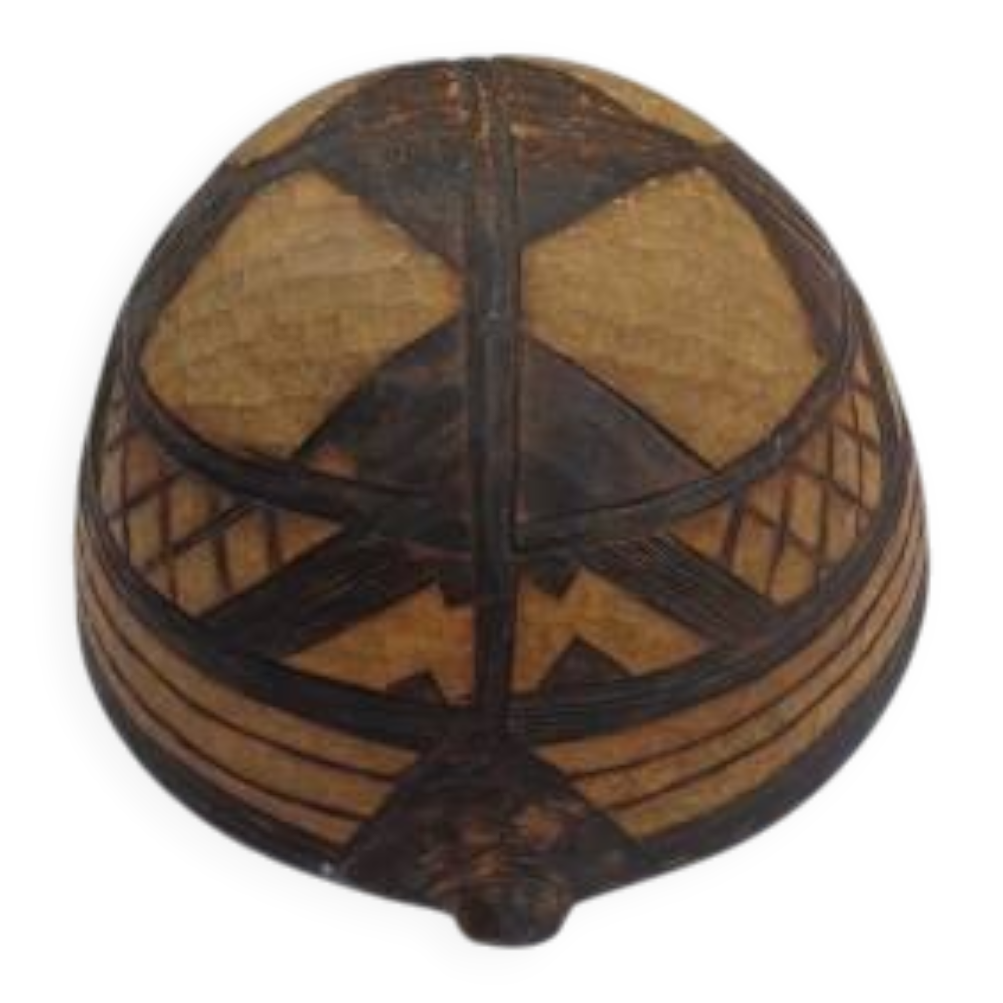 African bowl made of tortoise wood