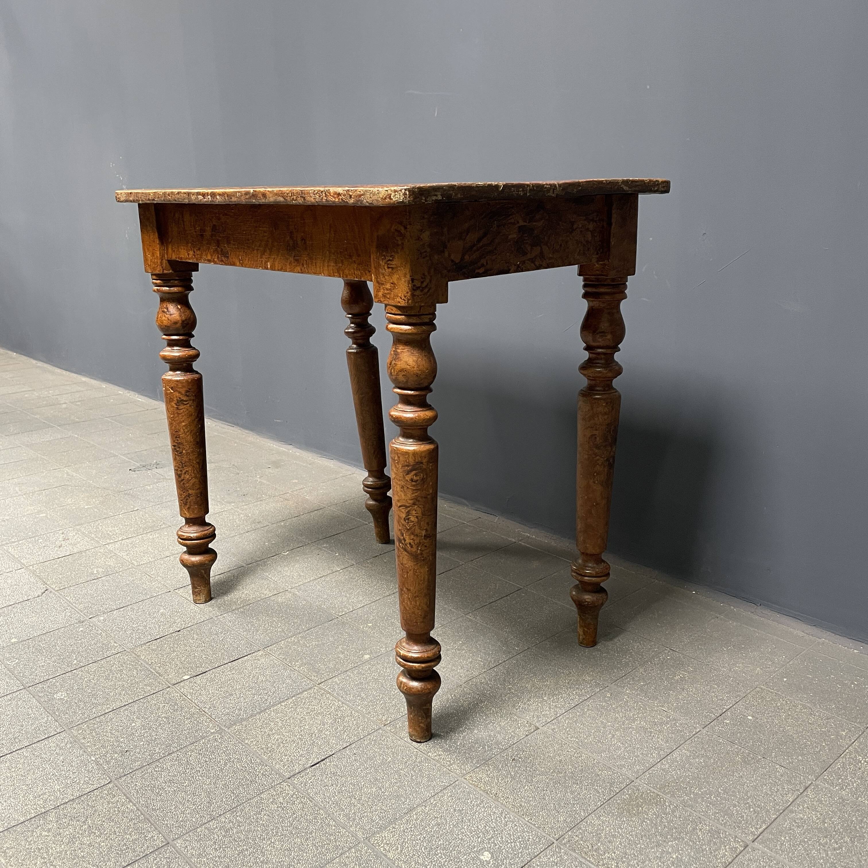 Painted old brocante small table