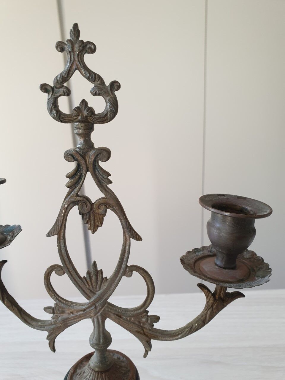 Pair of old candlesticks