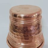 Cache pot en cuivre martelé estampillé "Sela"