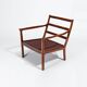 Mid Century Rosewood Armchairs in Leather, Danish Design 1950s