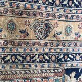 Tapis ancien persan Tabriz en soie très fin 135x160 cm
