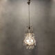 Vintage italian light pendant with murano glass drops