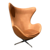 Fritz Hansen Egg Chair 07-'63 Cognac Camel vintage leather NEW CONDITION!!