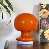 Orange globe lamp pop Space Age