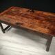 Table basse en bois, début XXème