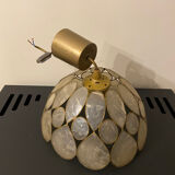 Mother-of-pearl and brass suspension