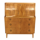 Scandinavian elm secretary, Swedish modern, Sweden, 1940