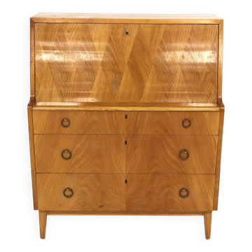 Scandinavian elm secretary, Swedish modern, Sweden, 1940