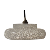 Lustre verre clichy blanc années 50
