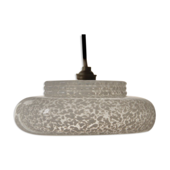 Lustre glass clichy white 50s