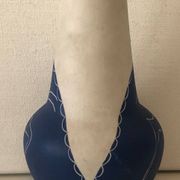 Vase Blanc Bleu Céramique