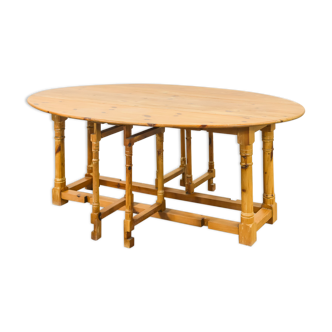 Table gateleg en pin scandinave années 1970