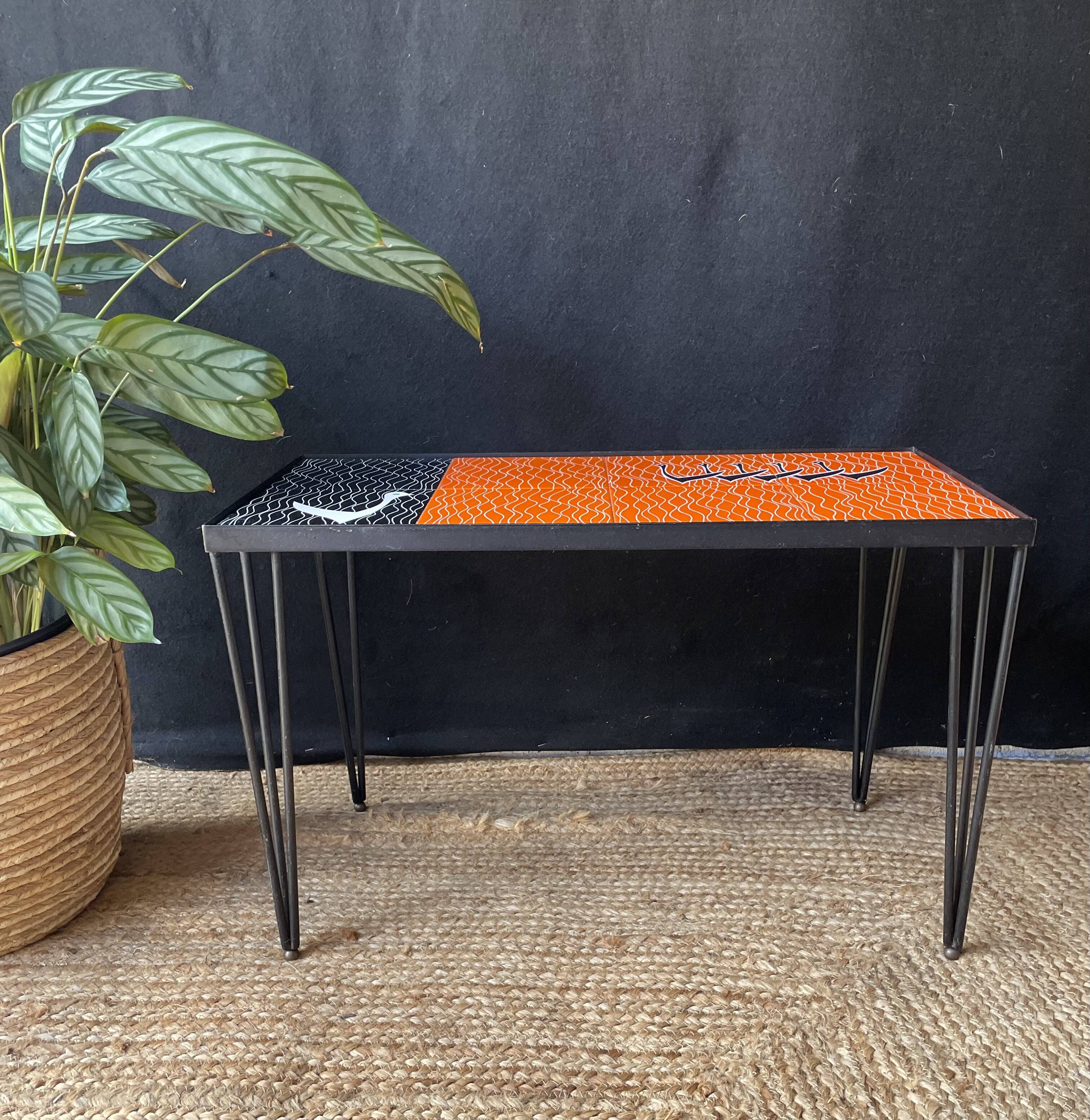 Ceramic tile coffee table