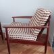 Pair of vintage Scandinavian teak armchairs.