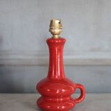Glazed terracotta lamp, vintage lamp, table lamp, bedside lamp,