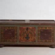 Antique polychrome wedding chest – Central Europe, circa 1850