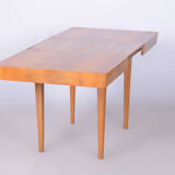 Table à manger restaurée en chêne ArtDéco, Jindrich Halabala, UP Zavody, Tchéquie, années 1940