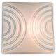 Mid-Century Milk Glass Flush Mount or Wall Light, Czechoslovakia, 1970s