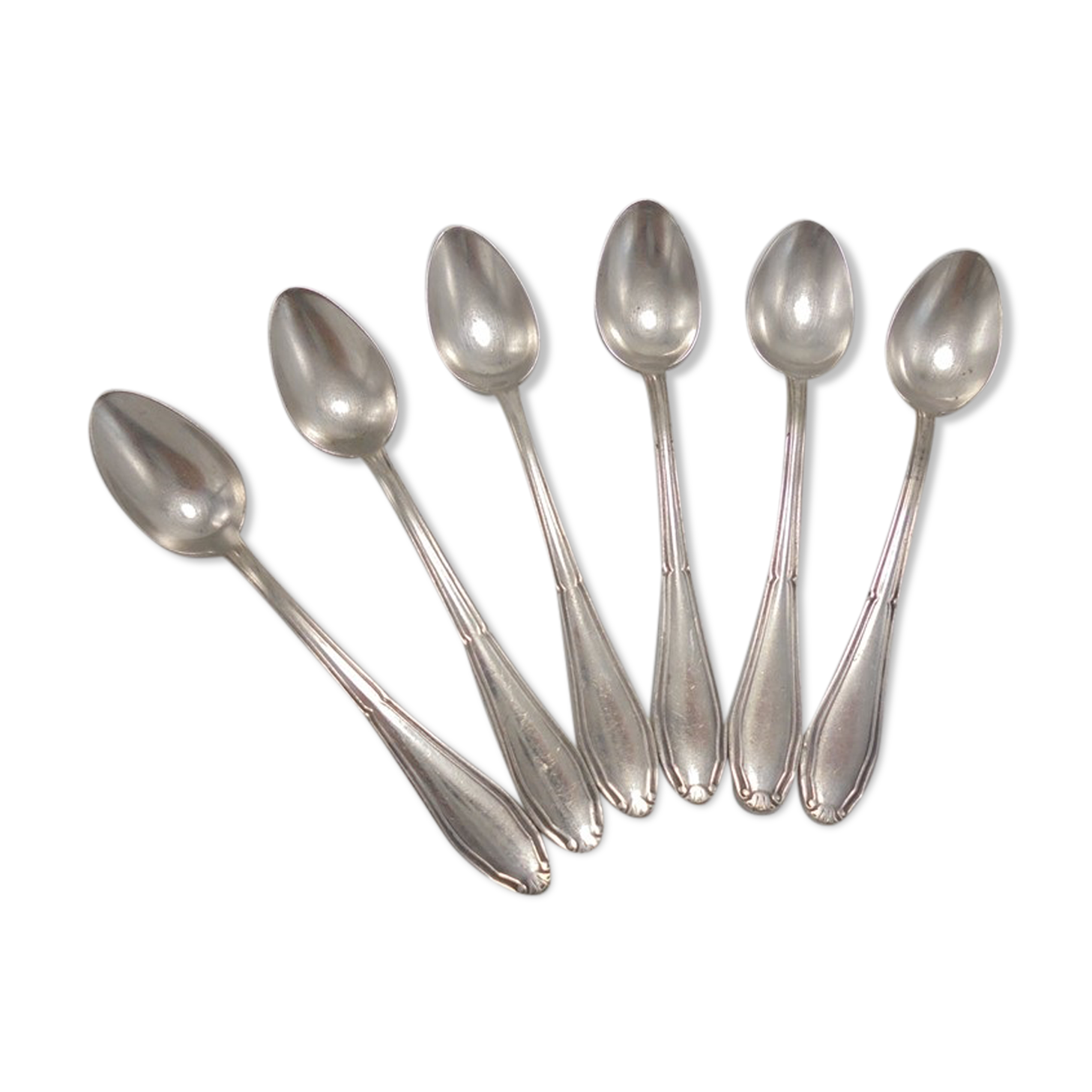 6 old small spoons