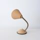 Vintage beige table lamp with gooseneck, Germany 1950s
