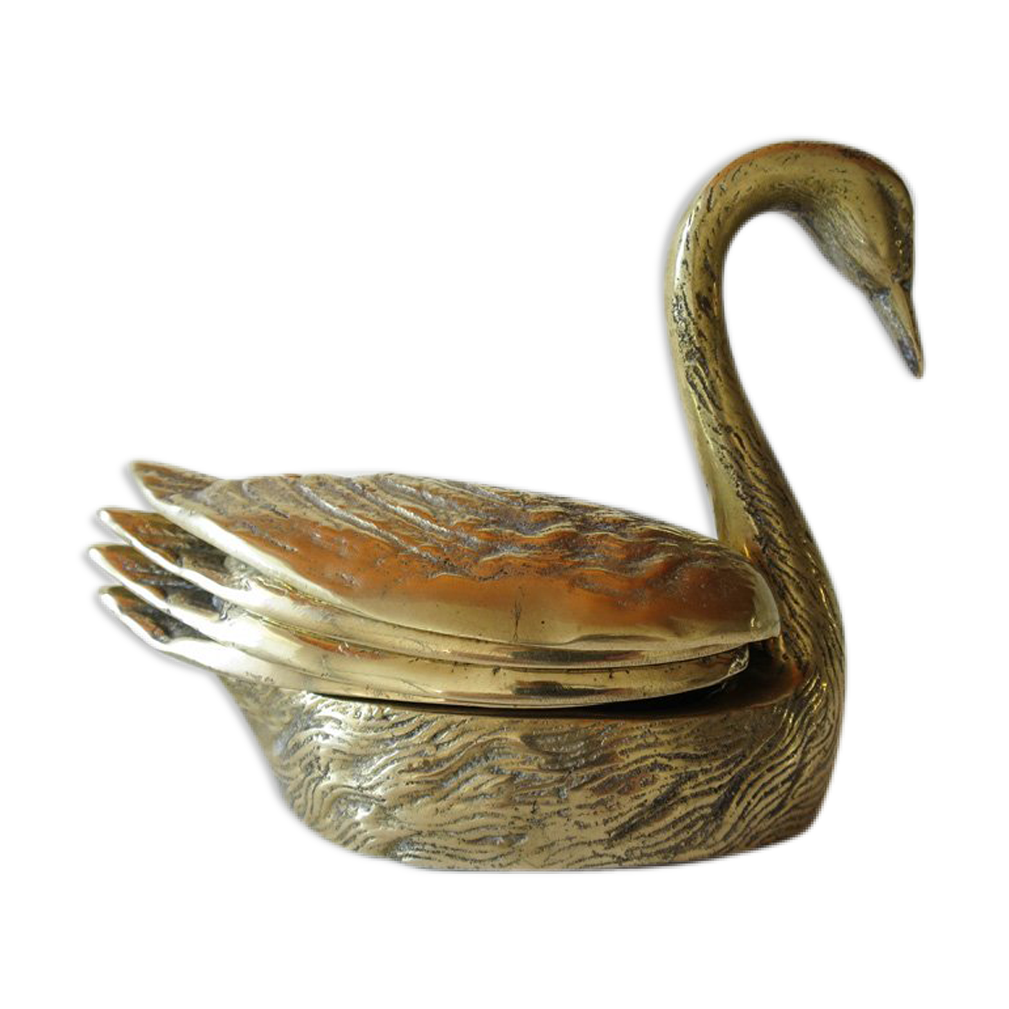 Swan brass ashtrays