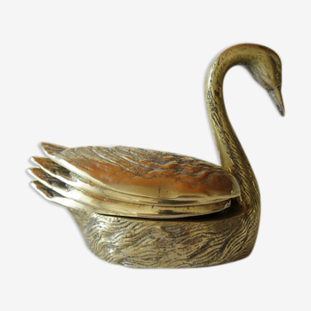 Swan brass ashtrays