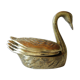 Swan brass ashtrays