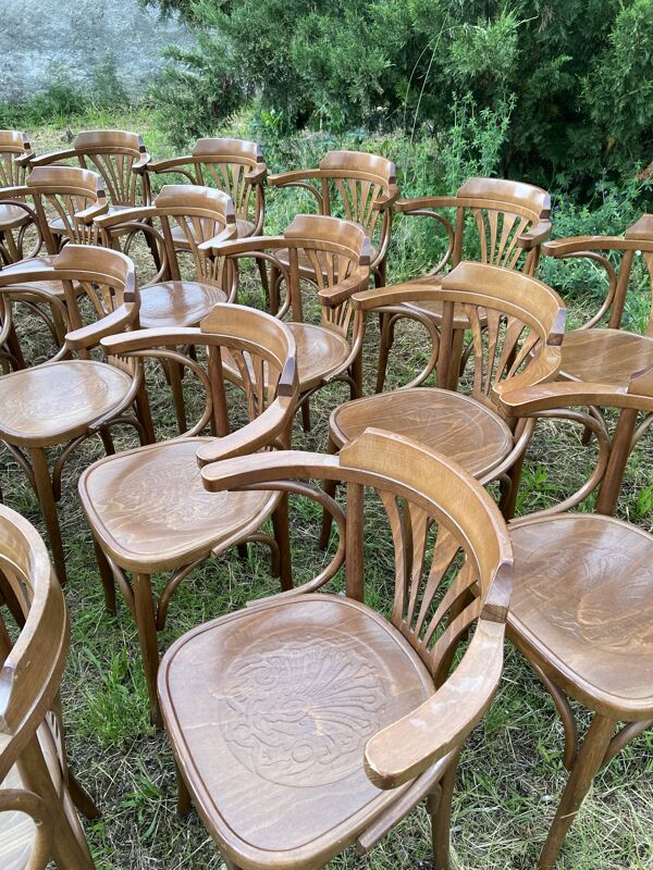 30 chaises de restaurant bistrot café vintage bois courbé