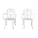 Pair of armchairs wrought iron garden chairs French iron armchairs 1950
