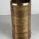 Pencil reed rattan and brass umbrella stand. or basket, Italy