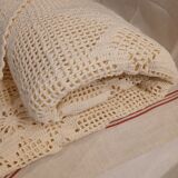 2 antique crocheted bedspreads