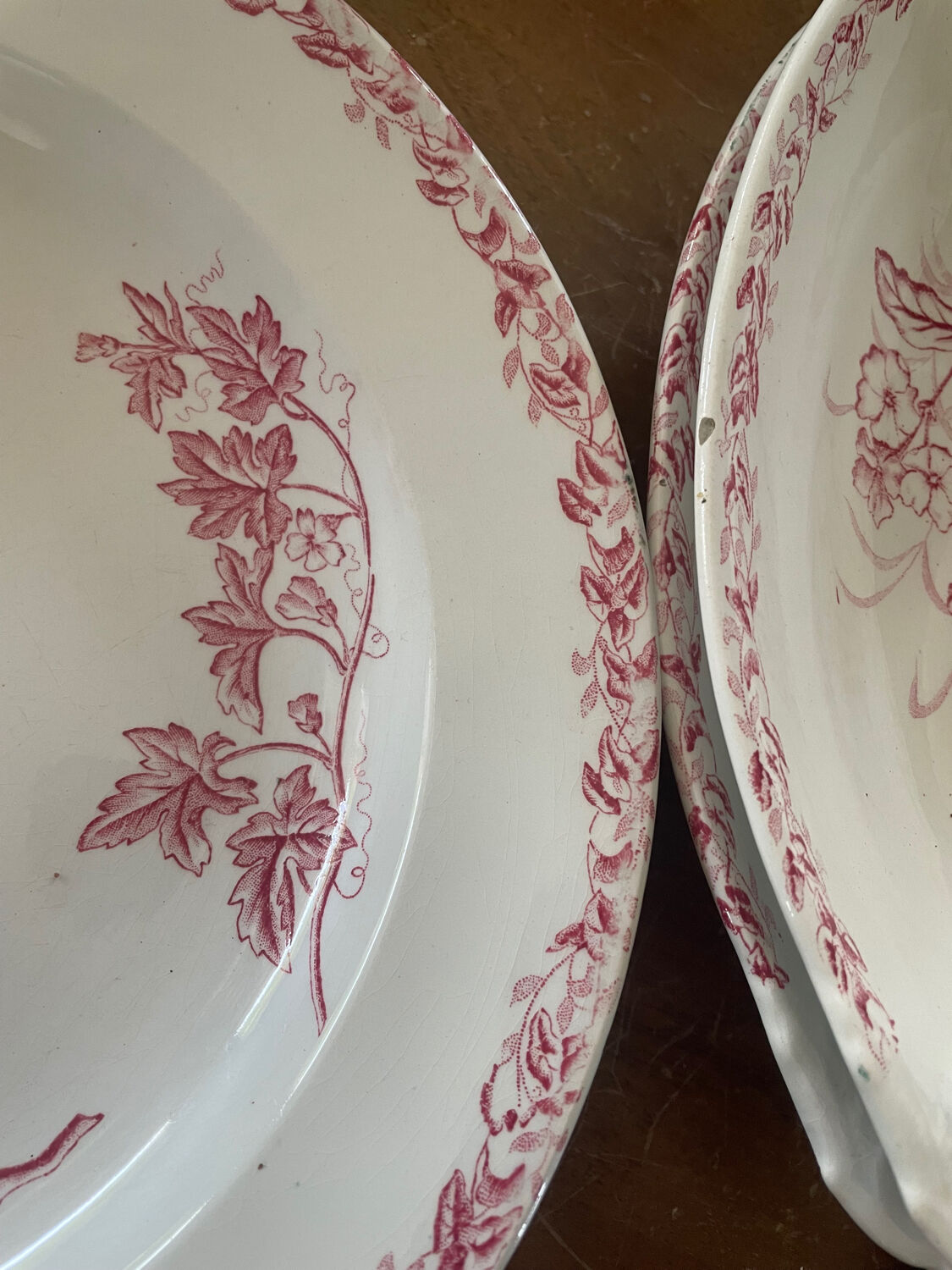 Set of three iron earth dishes