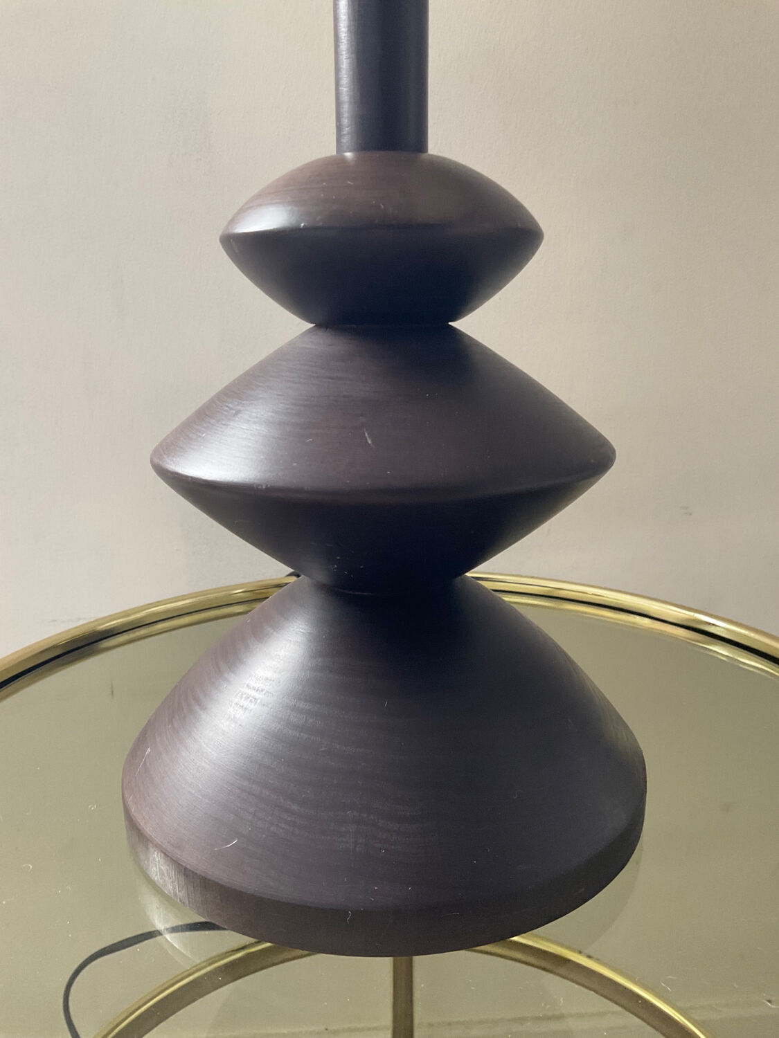 Vintage wooden lamp from the 70s