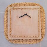 Woven wicker mirror 1960