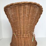 Fauteuil en osier tressé années 50/60