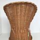 Fauteuil en osier tressé années 50/60