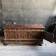Italian chest carved wood